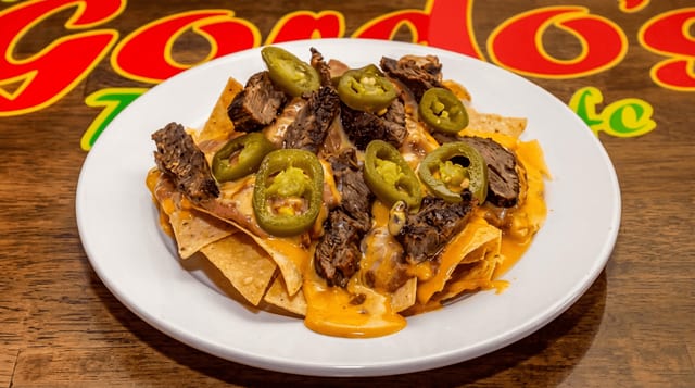 Beef Fajita Nachos.