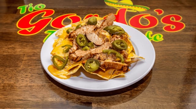 Chicken Fajita Nachos.