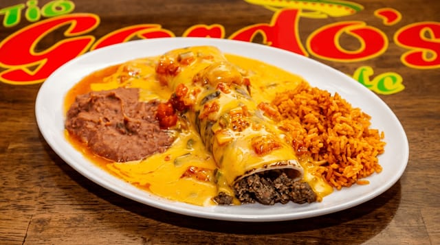 Wet n Sloppy Burrito Plate.