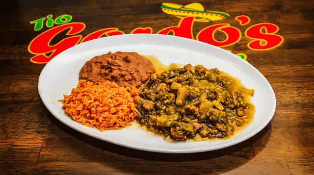 Chile Verde Plate.