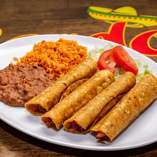 Chicken Flauta Plate