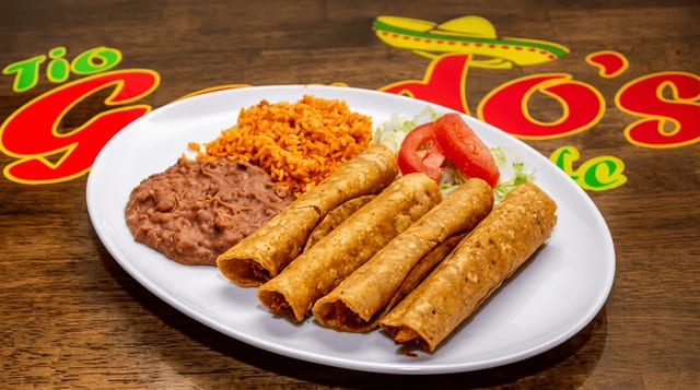 Chicken Flauta Plate.