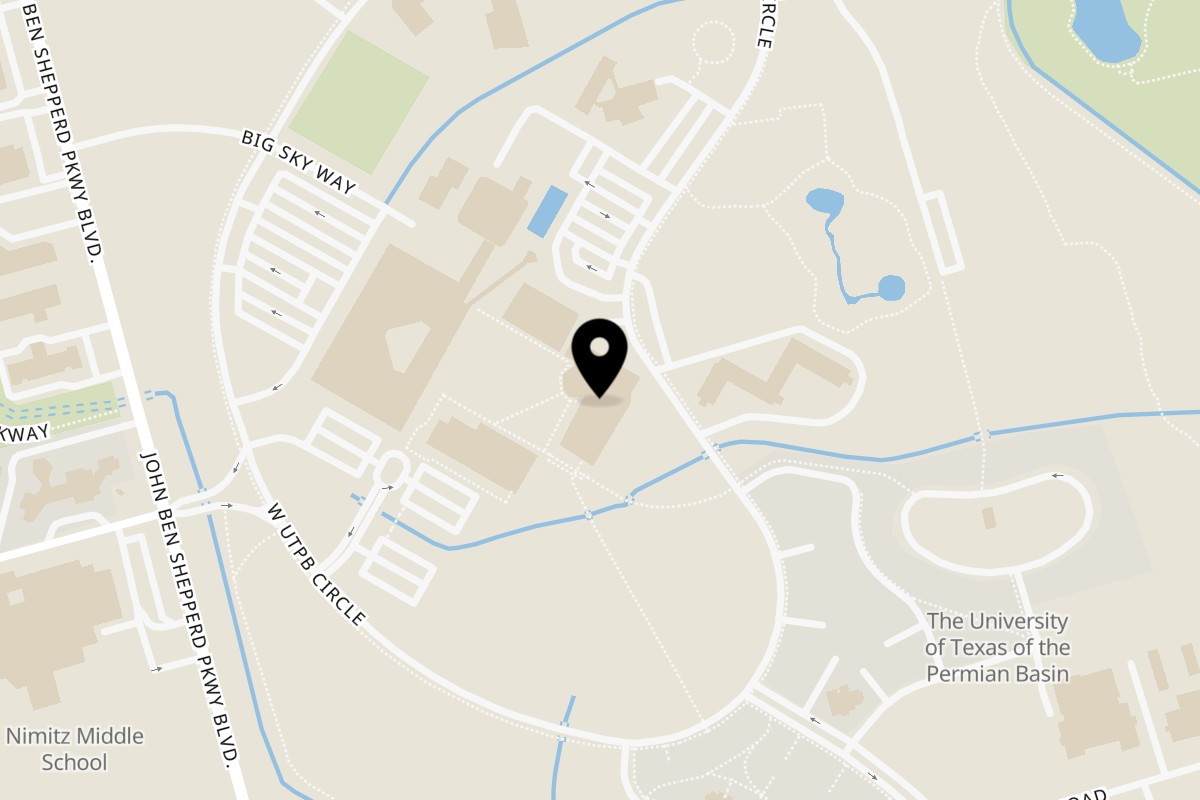 Map showing the location of Tio Gordo's on Preston Smith Rd in Odessa